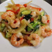 Chilli King Prawns with Veggies